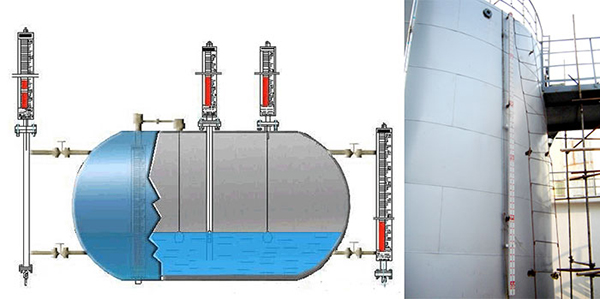 磁翻板液位計(jì)安裝使用圖