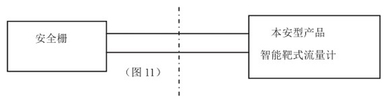 煤氣流量表本安系統(tǒng)接線圖